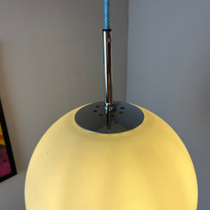 Kugellampe weiß Chrom von Glashütte Limburg