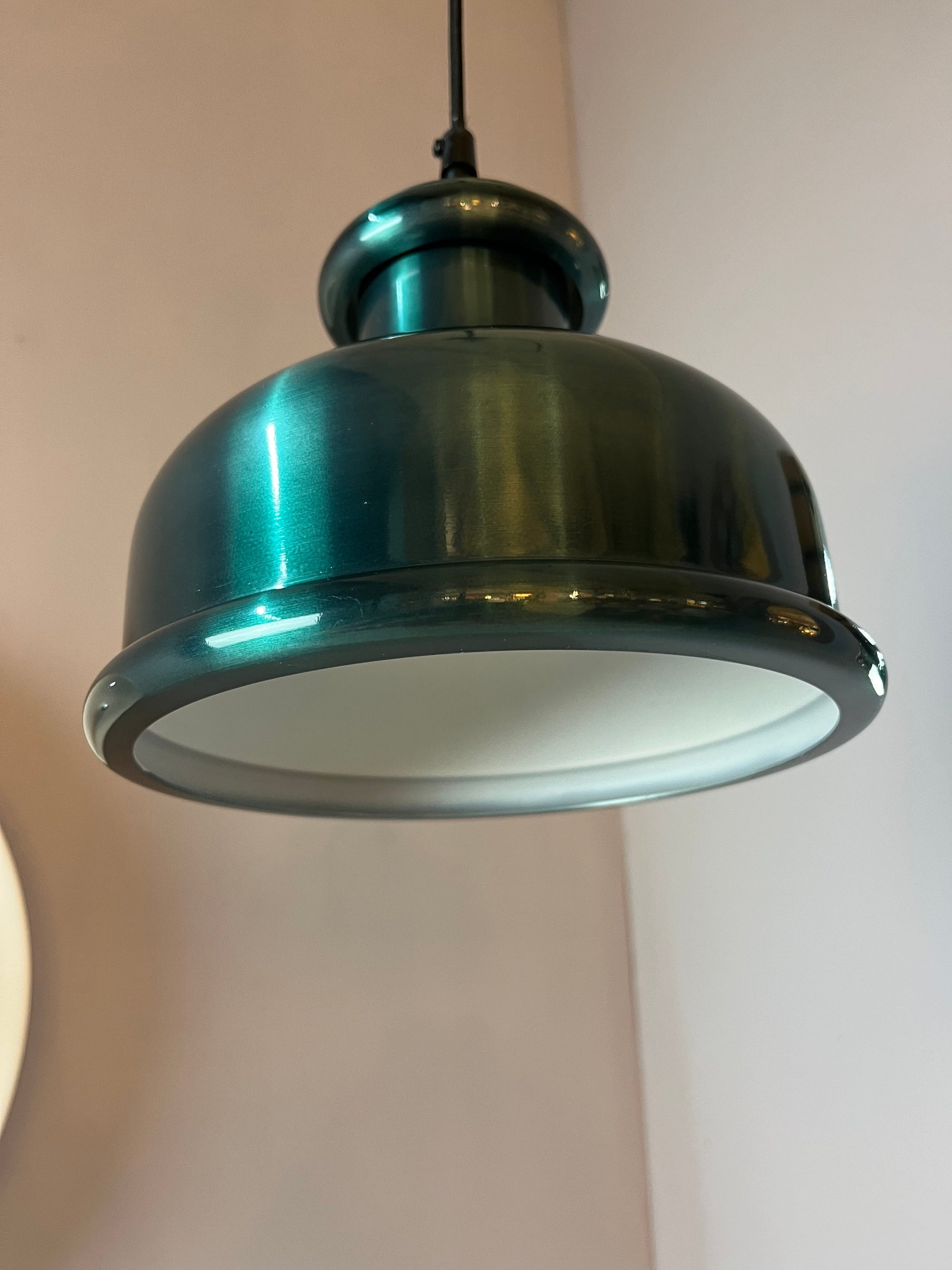 Hängelampe Country Line metallic grün von Sidse Werner für Holmegaard