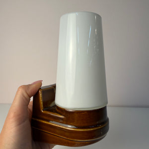 Wandlampe Modell 6080 braun von Sigvard Bernadotte für Ifö