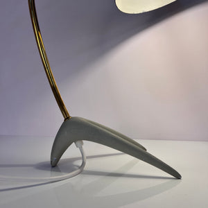 Tischlampe Krähenfuß / Diabolo schwarz weiß von Karl Heinz Kinsky für Cosack