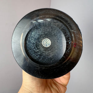 Vase grau von Bo Borgström für Åseda Glasbruk