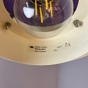 Lamellenlampe Modell Garda lila weiß von Design Light