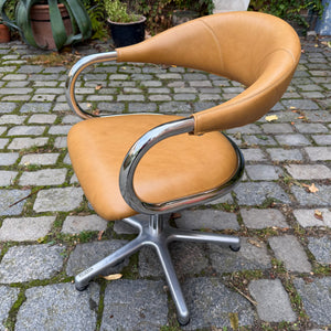 Drehstuhl Chrom Leder von Olymp