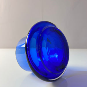 Schale Ikebana blau von Ingrid Glas