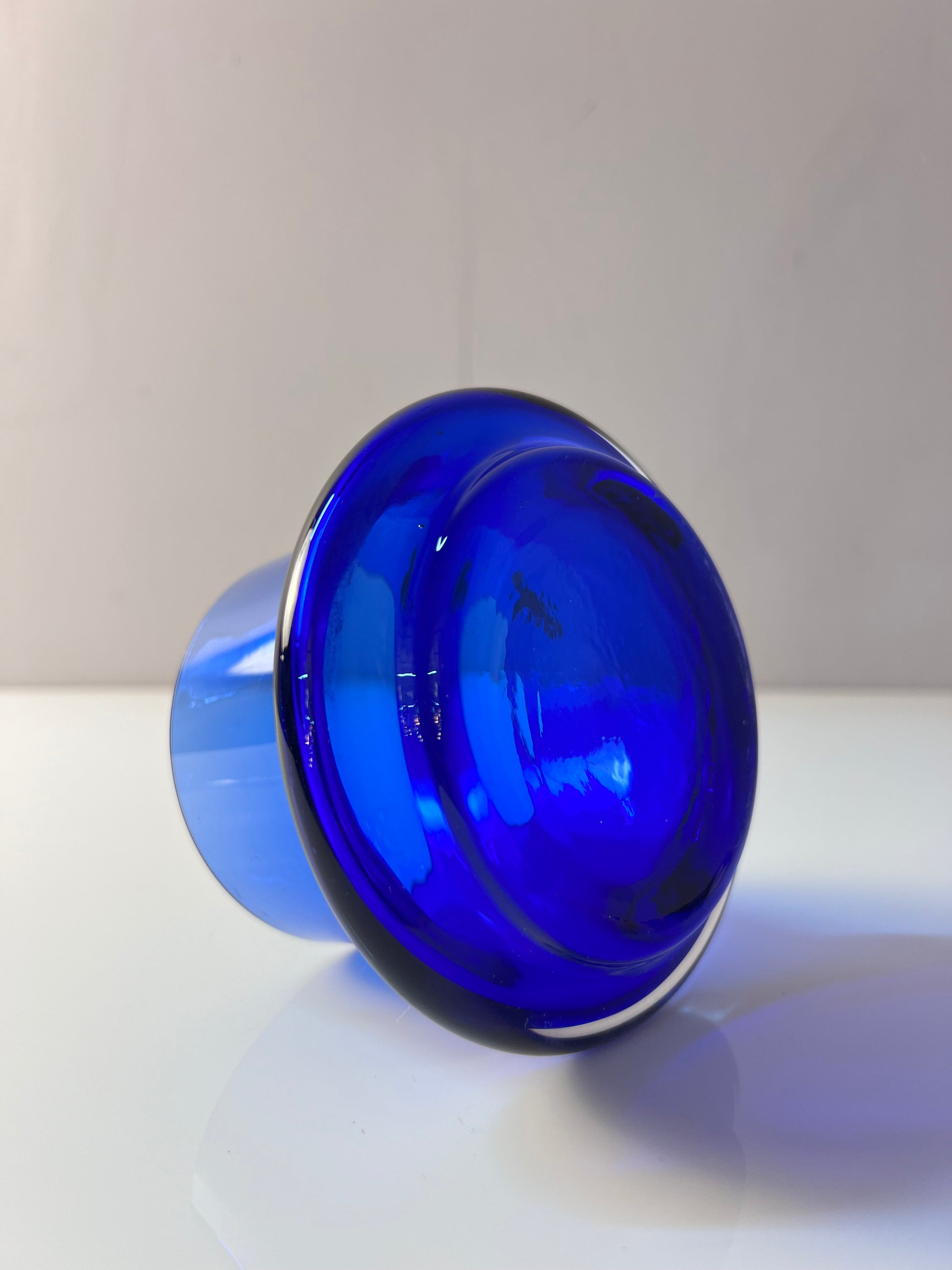 Schale Ikebana blau von Ingrid Glas