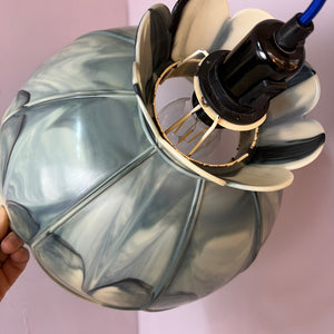 Hängelampe marmorierte Blume Kunststoff aus Dänemark