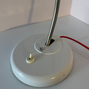 Schreibtischlampe weiß Metall von Helion - VEB Leuchtenbau Arnstadt