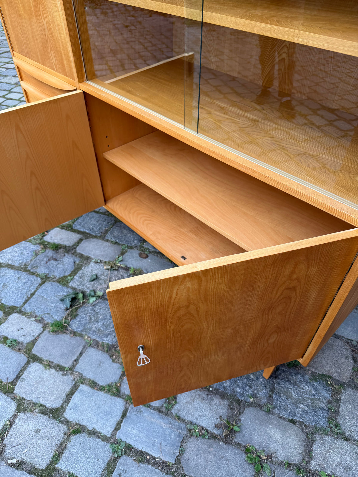 Highboard Typ 602/G Esche von Franz Ehrlich für Hellerau
