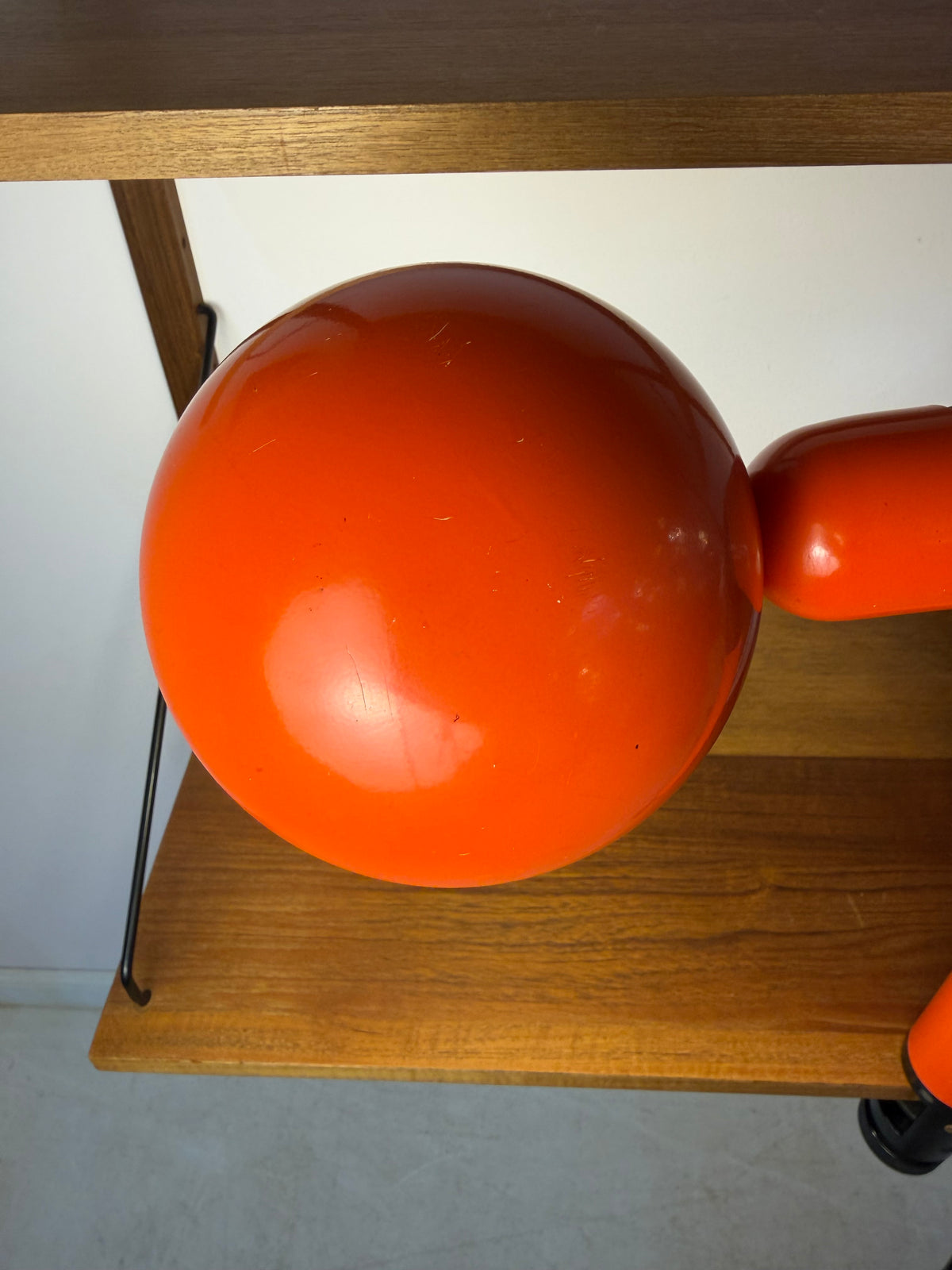 Klemmlampe orange schwarz aus Dänemark