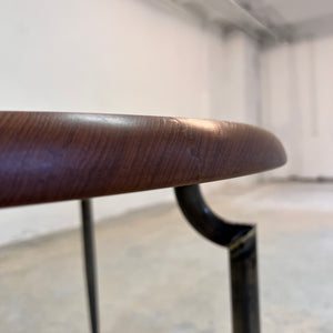 Esstisch Teak mit Metallbeinen von Niels Bach
