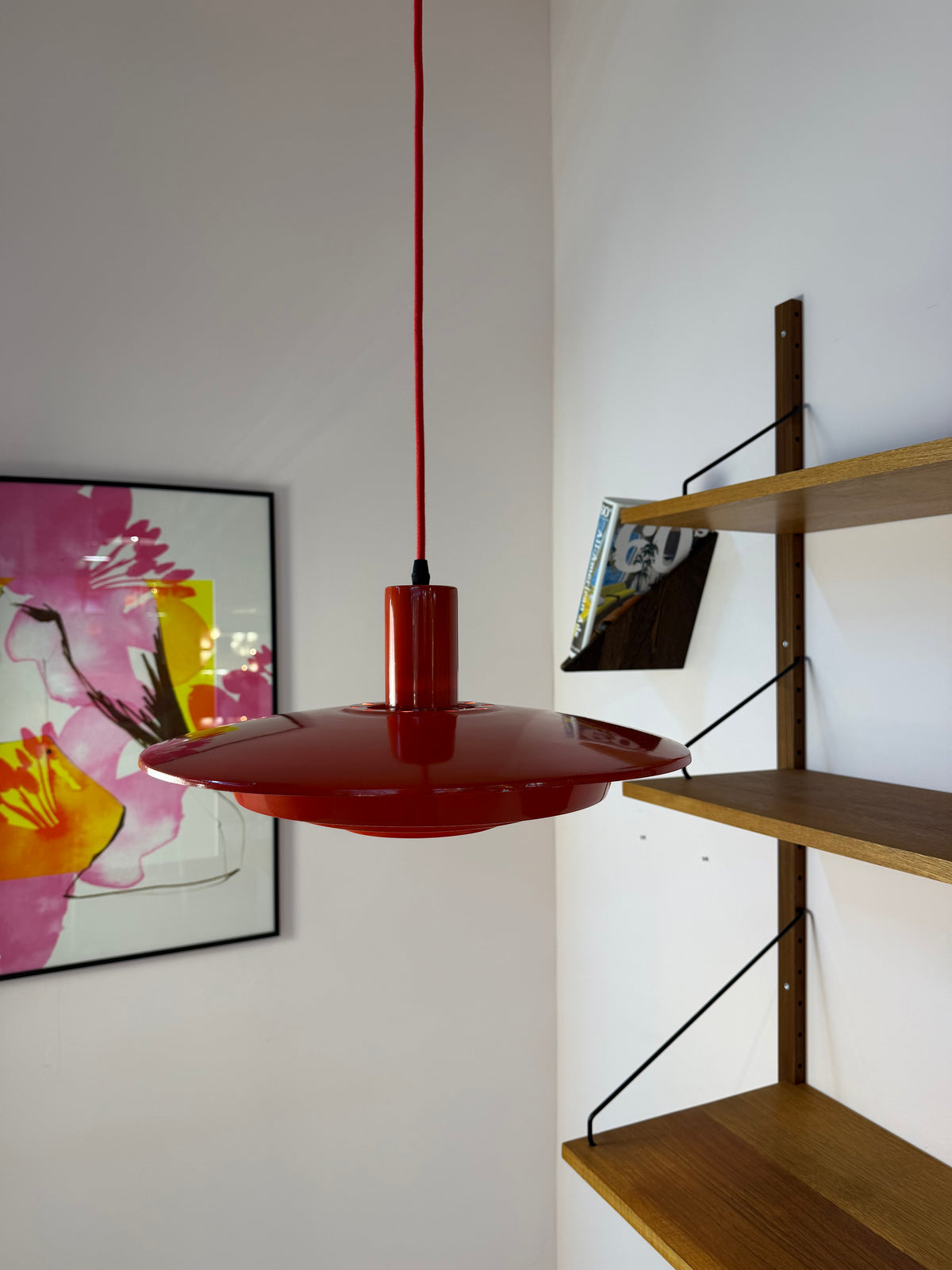Lamellenlampe rot aus Dänemark