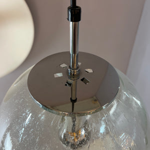 Kugellampe Einschlussglas Chrom von Glashütte Limburg