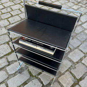 Zeitungsständer schwarz Chrom