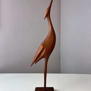 Kranich Figur Teak aus Dänemark
