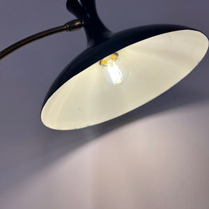 Tischlampe Krähenfuß / Diabolo schwarz weiß von Karl Heinz Kinsky für Cosack