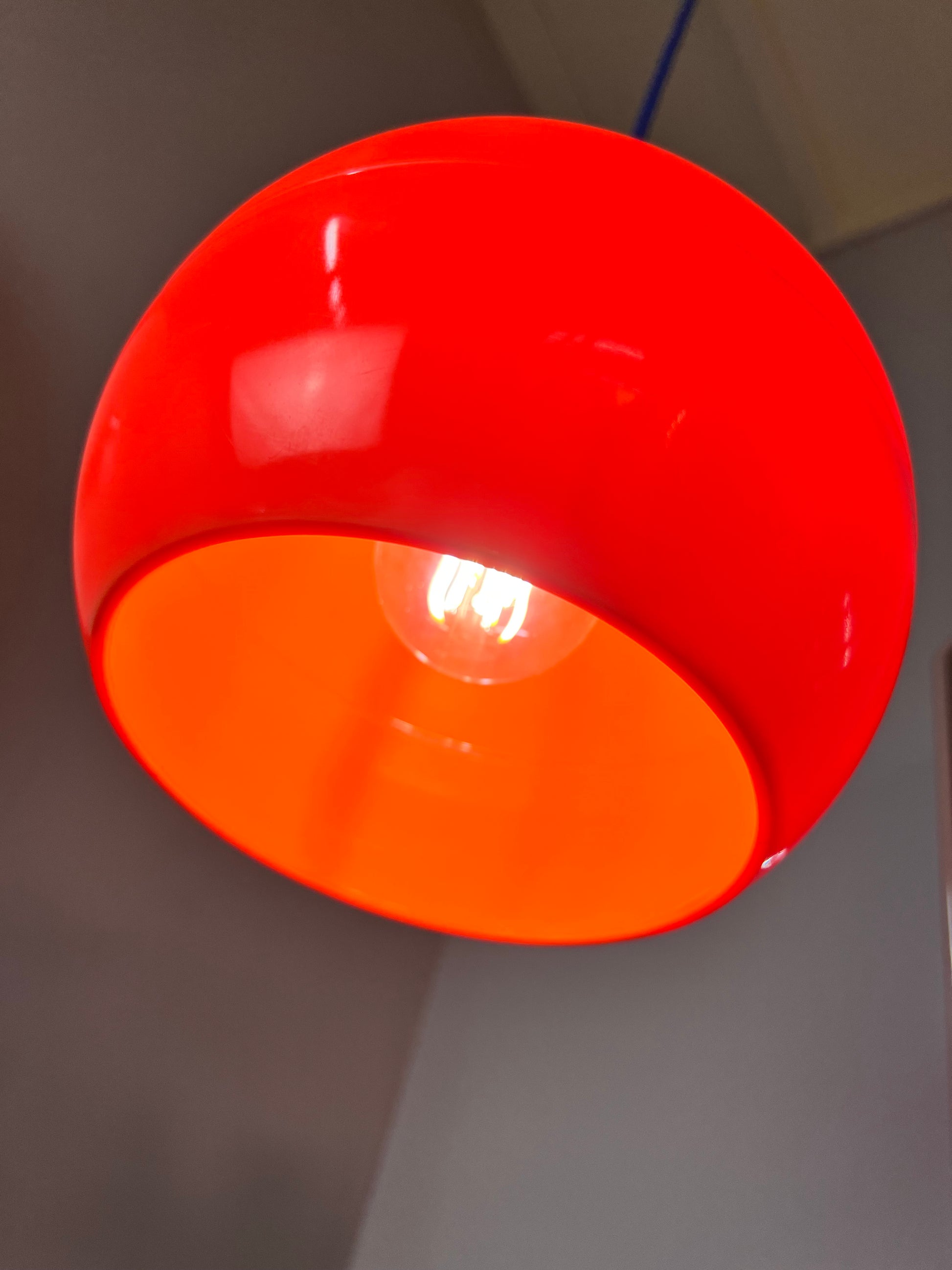 Kugellampe Kunststoff orange