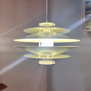 Lamellenlampe weiß
