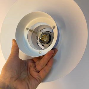 Lamellenlampe Typ 776 hellblau von Horn