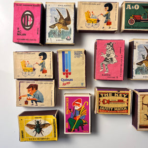 Set: Vintage Streichhölzer Kunst Mid Century Design