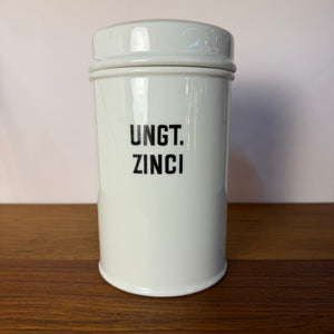 Apothekerdose Ungt. Zinci weiß Porzellan - 1000 ml
