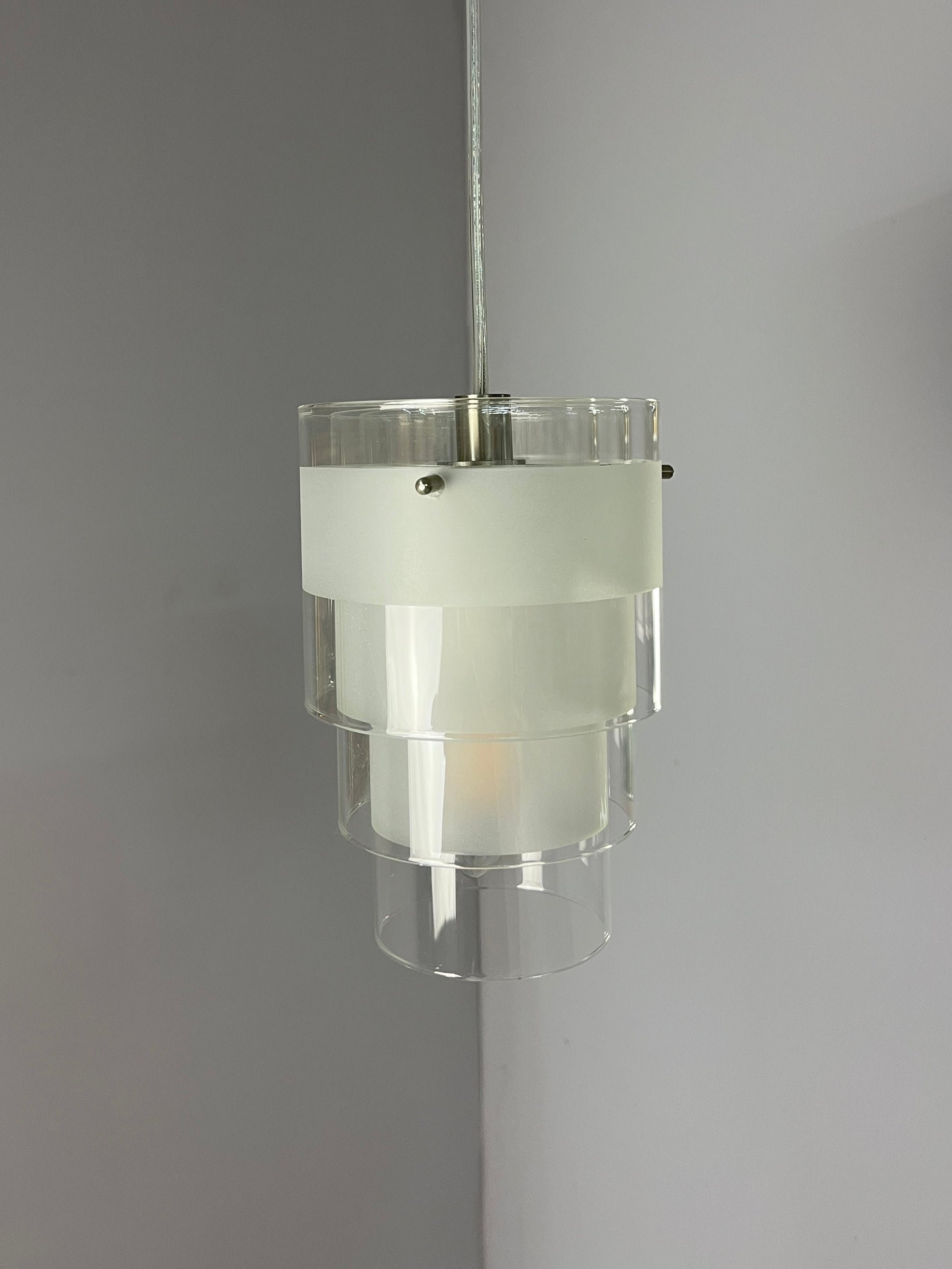 Lamellenlampe Eiszapfen weiß Glas von Markslöjd Sweden