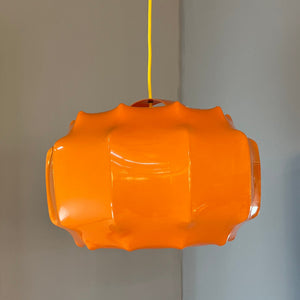 Hängelampe orange Kunststoff von Ilka Plast