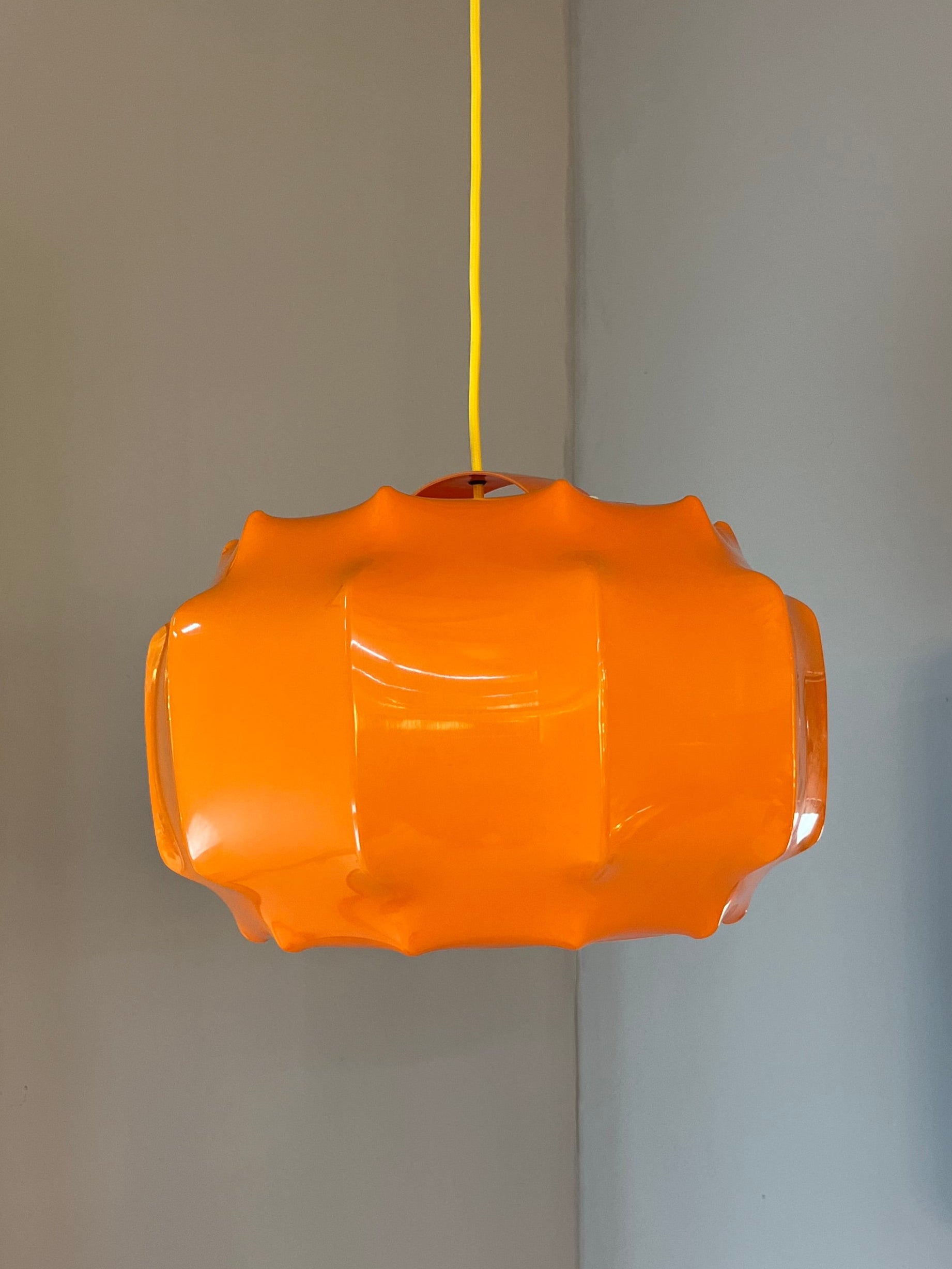 Hängelampe orange Kunststoff von Ilka Plast
