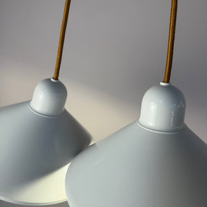 Set: 2x Hängelampe Typ 734 weiß von Horn