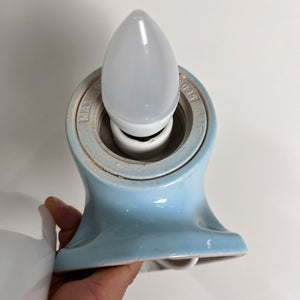 Set: 2x Wandlampe Modell 6035 hellblau von Sigvard Bernadotte für Ifö