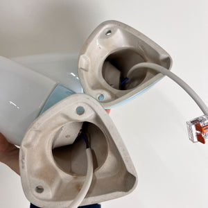 Set: 2x Wandlampe Modell 6035 hellblau von Sigvard Bernadotte für Ifö