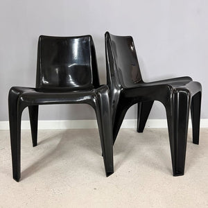 Esszimmerstuhl Modell BA 1171 schwarz von Helmut Bätzner für Bofinger