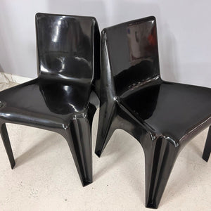 Esszimmerstuhl Modell BA 1171 schwarz von Helmut Bätzner für Bofinger