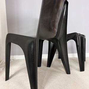 Esszimmerstuhl Modell BA 1171 schwarz von Helmut Bätzner für Bofinger