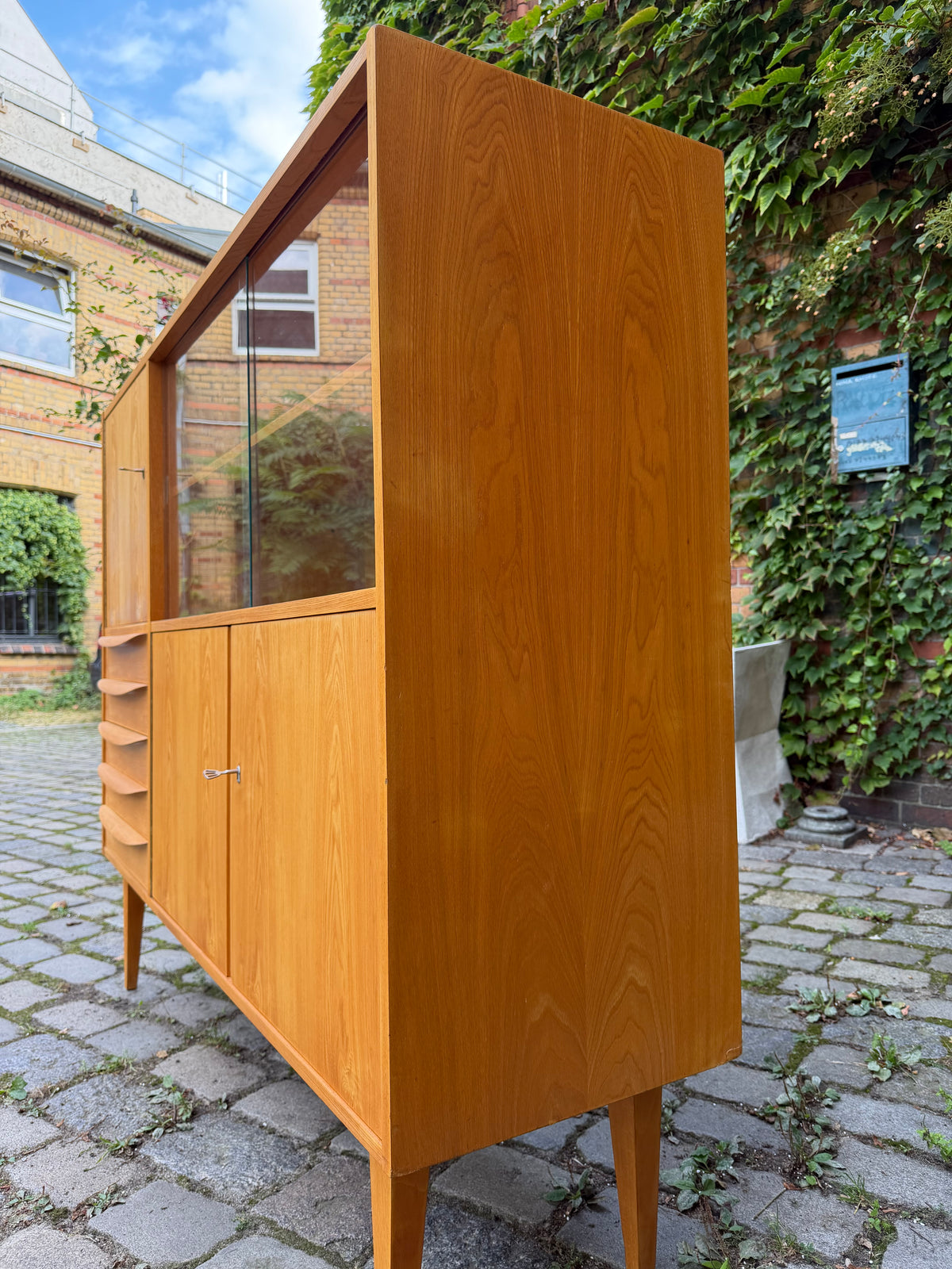 Highboard Typ 602/G Esche von Franz Ehrlich für Hellerau