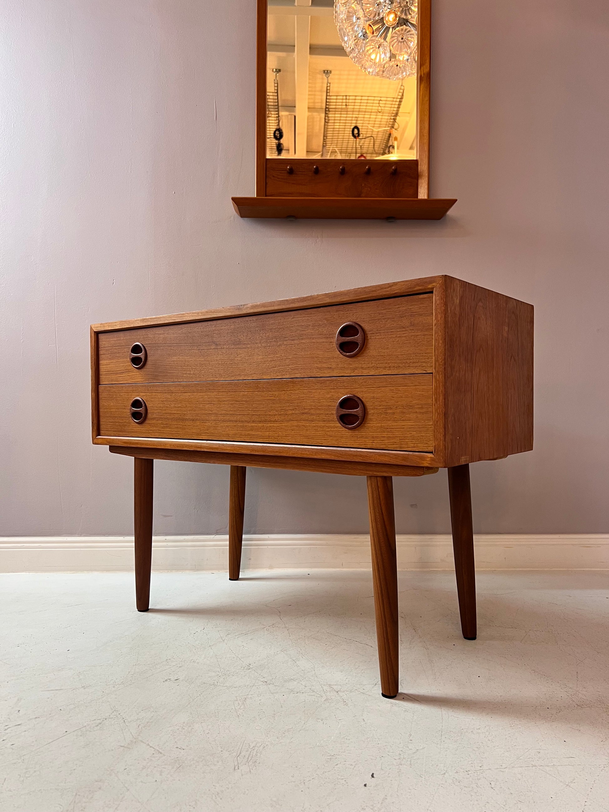 mini kommode aufbewahrung Kleine Kommode Teak aus Dänemark