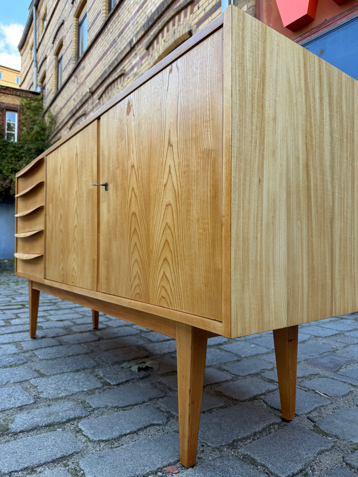 Sideboard Typ 602/K Esche von Franz Ehrlich für Hellerau