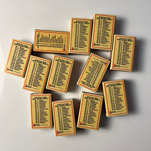 Set: Vintage Streichhölzer Sirius Etiketten aus aller Welt