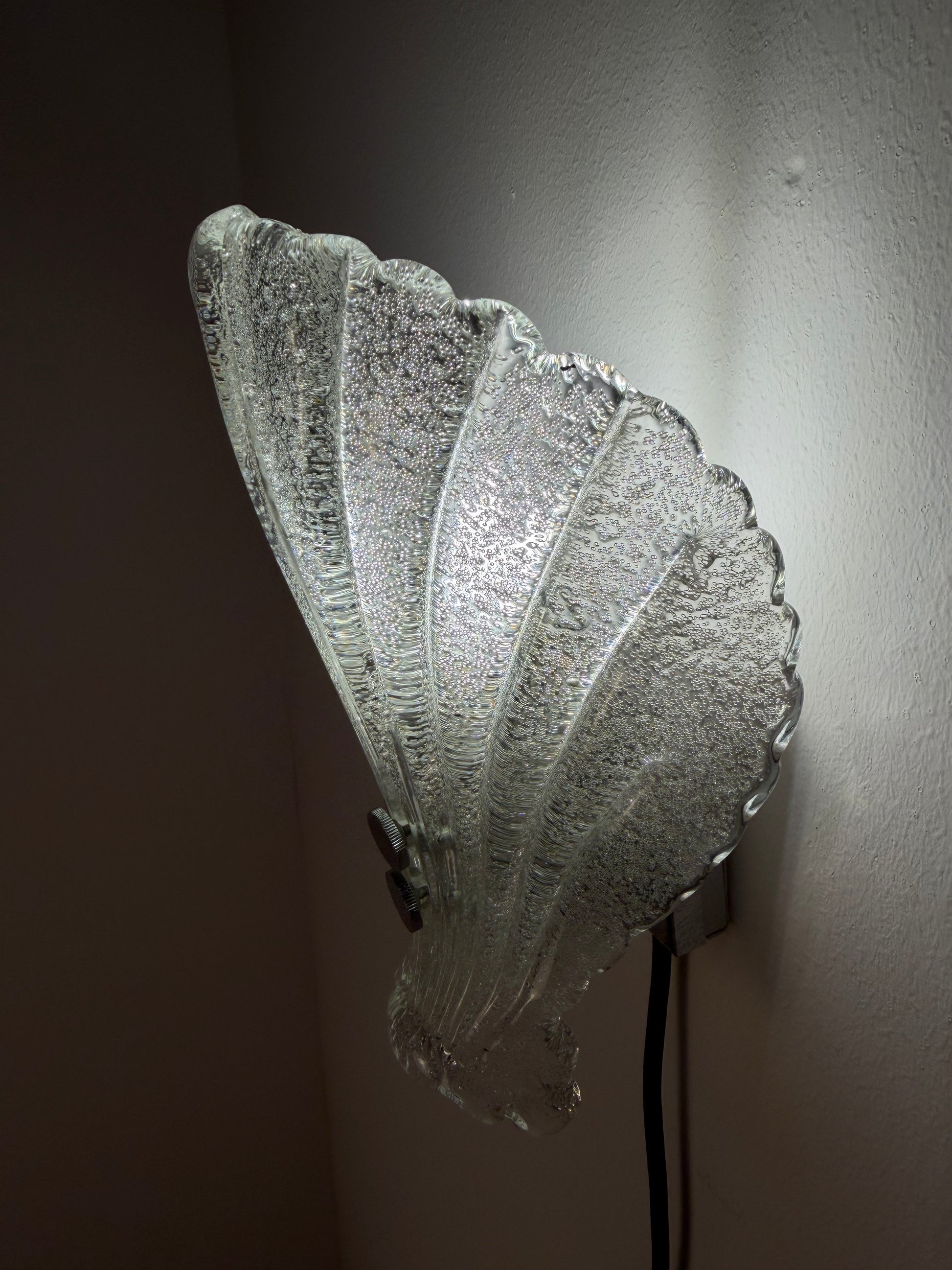 Wandlampe Muschel Glas von Sölken