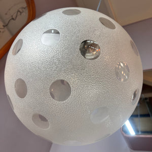 Hängelampe Glaskugel Chrom von Richard Essig