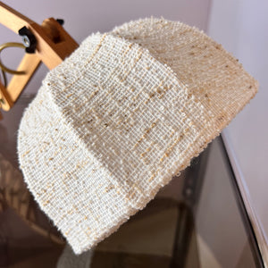 Scherenlampe beige Eiche