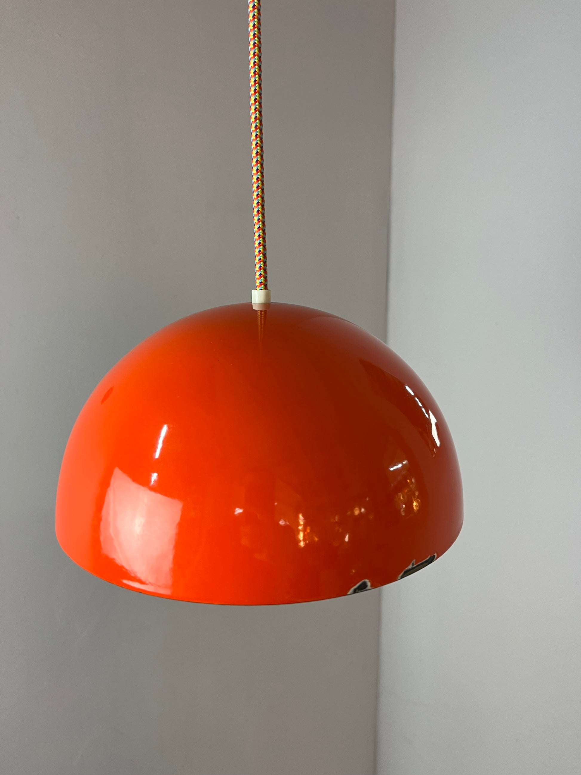 Hängelampe Flowerpot VP1 orange von Verner Panton für Louis Poulsen