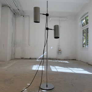 Stehlampe silber von Arnold Berges für Staff