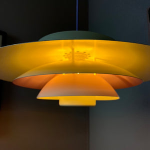 Lamellenlampe weiß lila von Formlight
