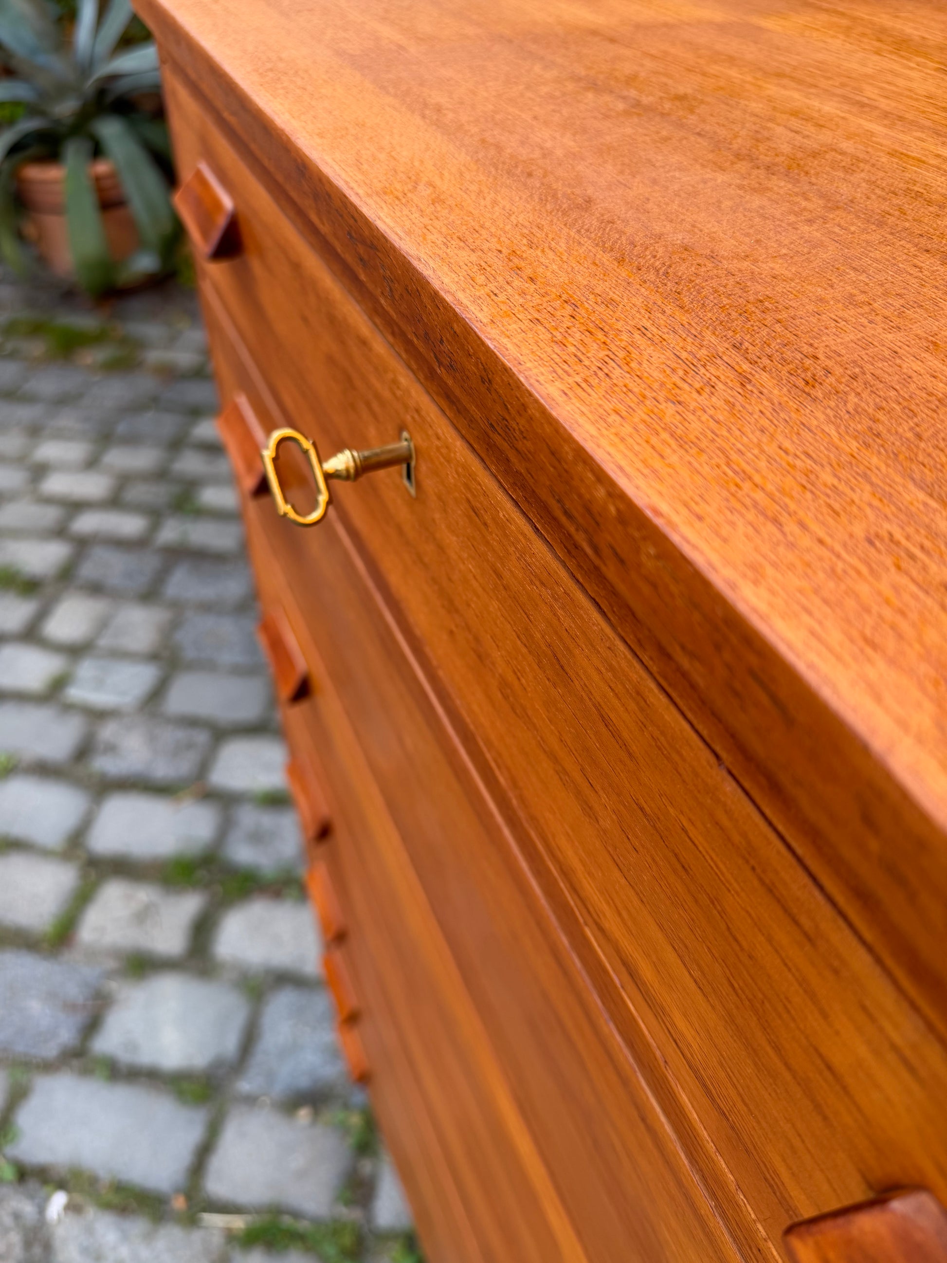 Tallboy Kommode Teak aus Dänemark