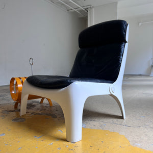 Sessel aus Fiberglas von Carl Straub 1970er Space Age