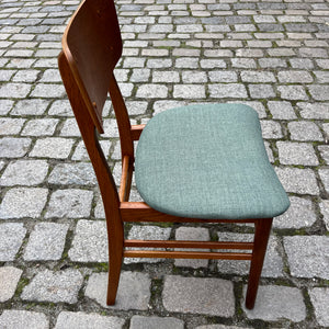 Set: 2x Esszimmerstuhl teal Teak