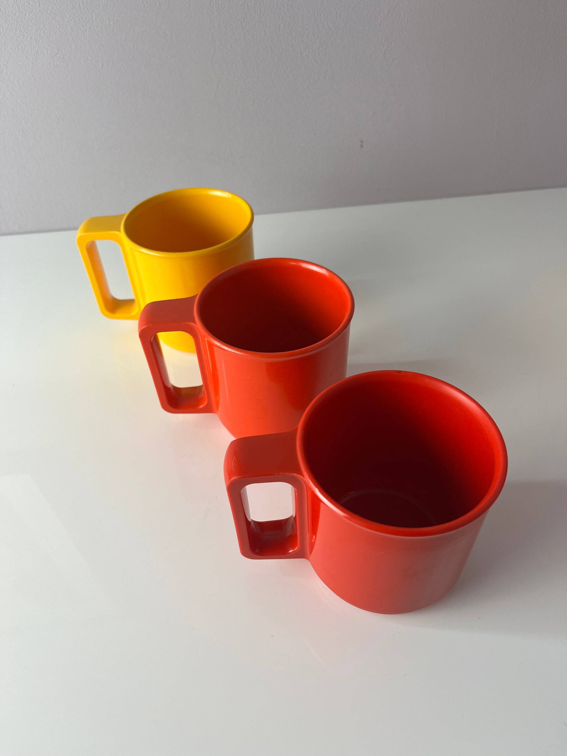 Set: 6x Tasse gelb rot orange von Rosti Mepal