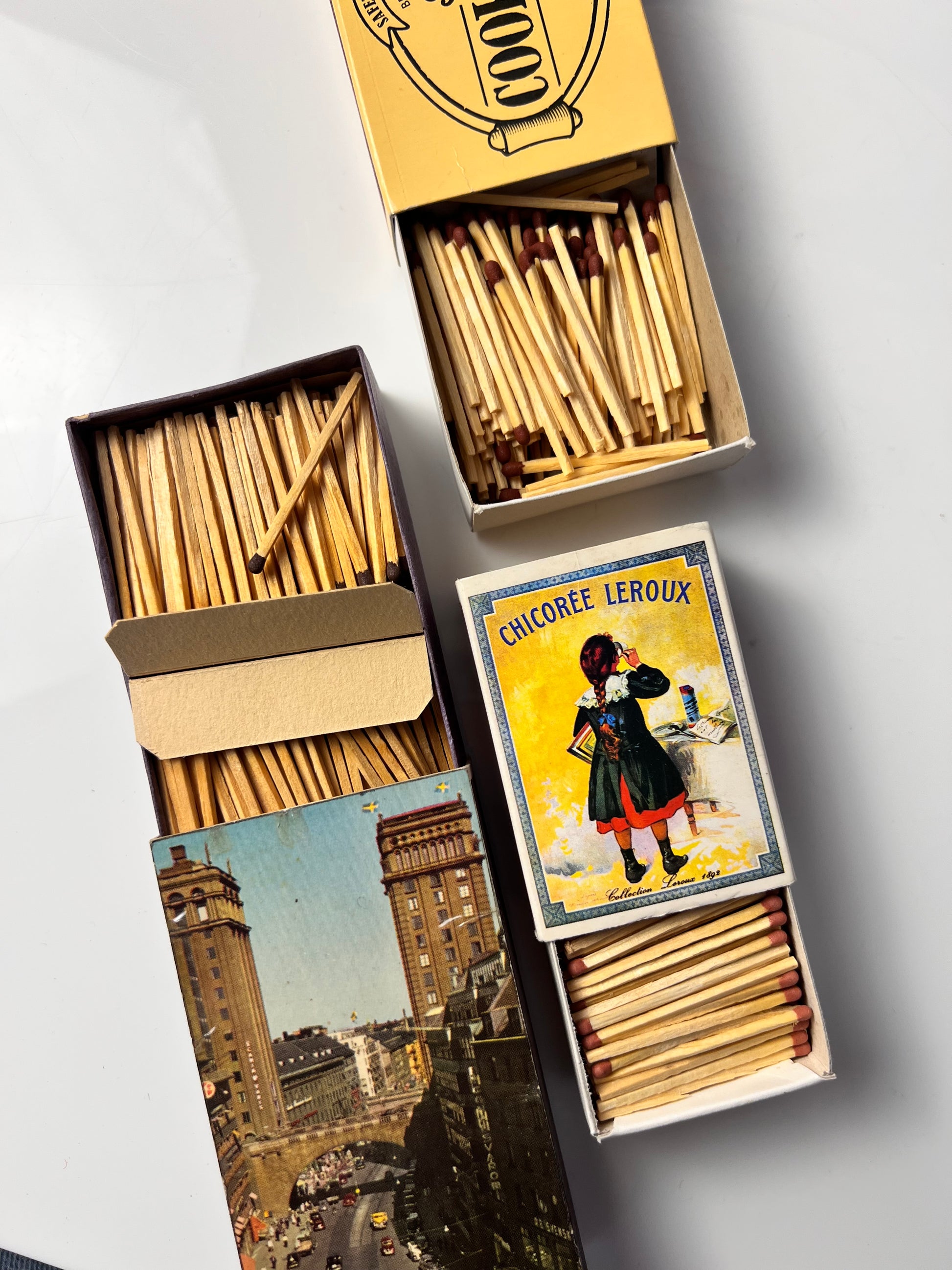 Set: Vintage Streichhölzer Grosspackungen