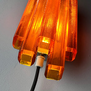 Wandlampe bernsteingelb von Claus Bolby für Cebo