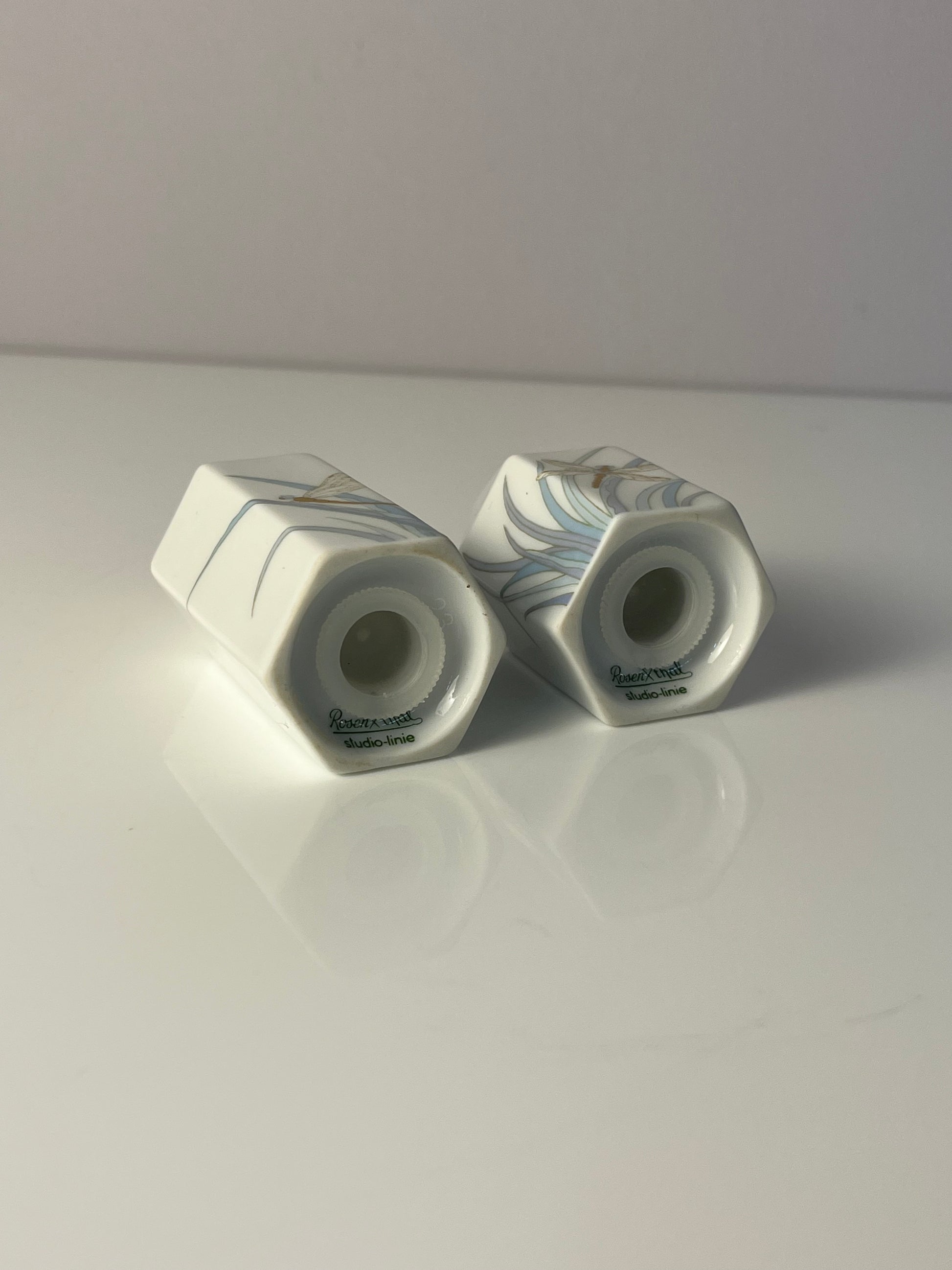 Set: Salz- & Pfefferstreuer Polygon Libelle von Tapio Wirkkala für Rosenthal Studio Line